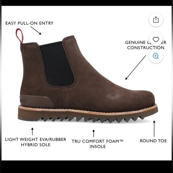 Like New Territory Mens Yellowstone Pull-on Water Resistant Chelsea Boots bwn 11